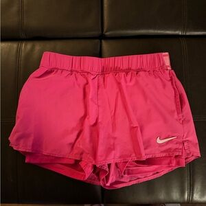 Nike Women's Bright Pink Athletic Shorts